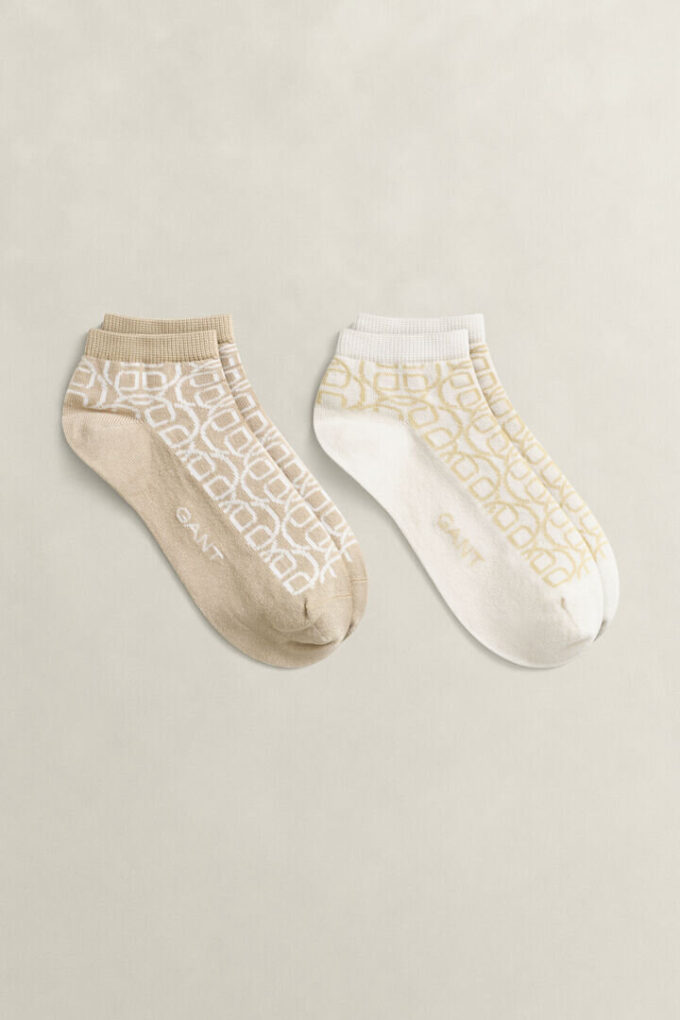 2-Pack Monogram Socks
