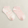 2-Pack Striped & Solid Ankle Socks