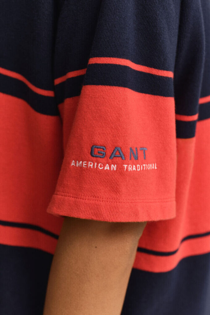 Barstriped Short Sleeve Heavy Rugger