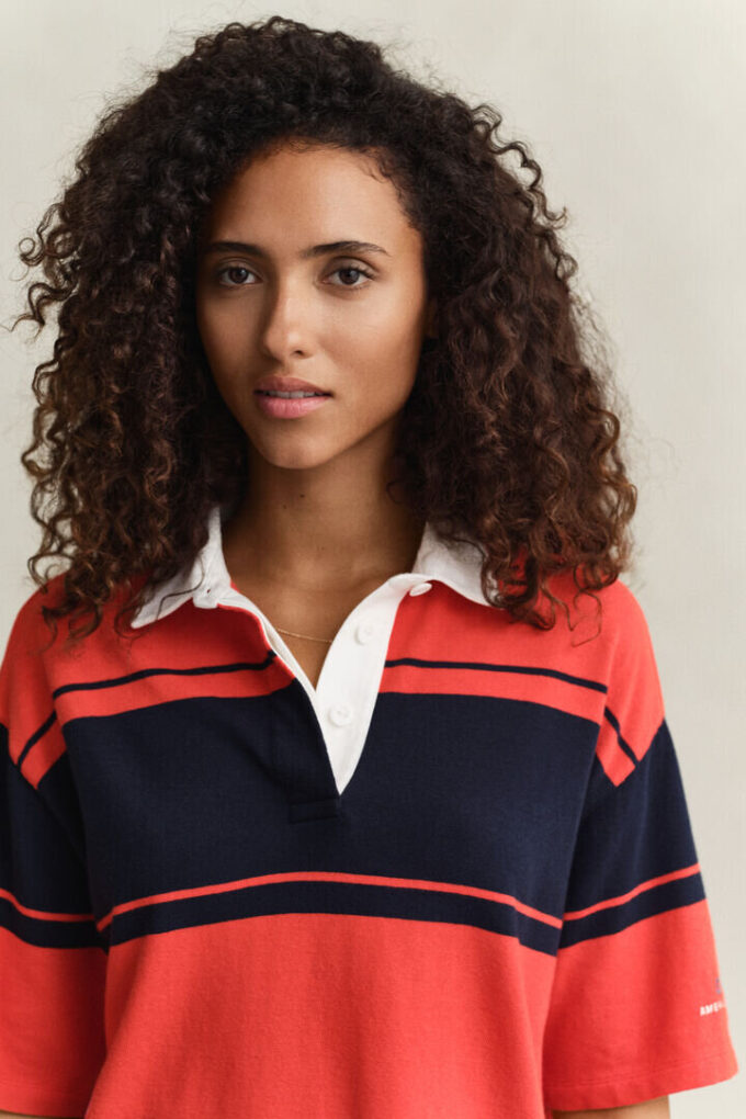 Barstriped Short Sleeve Heavy Rugger