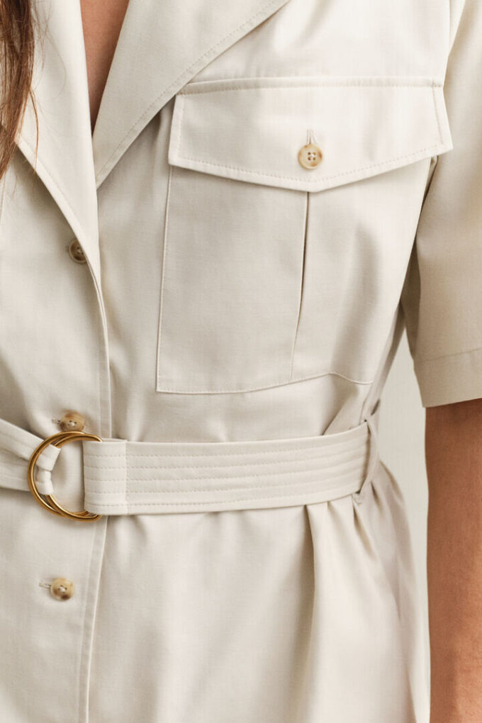 Belted Utility Dress