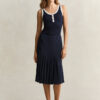 Bias Cut Flared Skirt