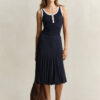Bias Cut Flared Skirt