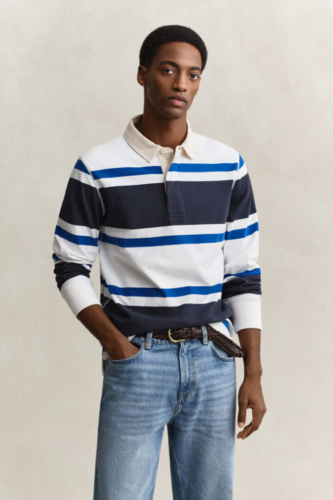 Block Striped Rugger