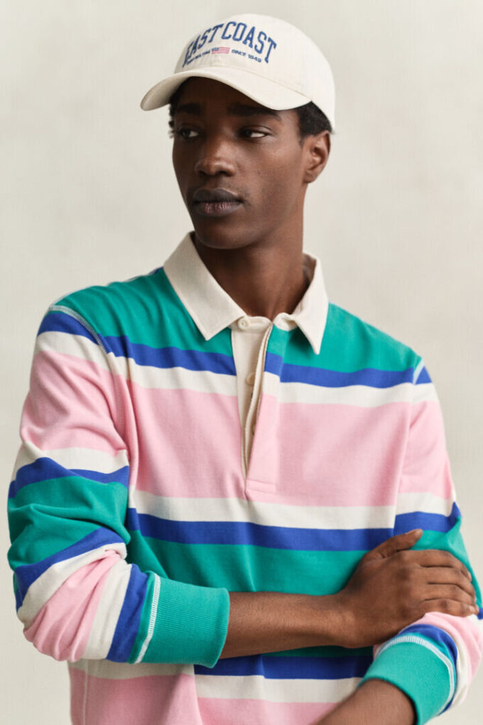 Block Striped Rugger