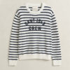 Breton Striped Graphic Sweater
