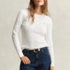 Cable Knit Crew Neck Sweater