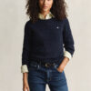 Cable Knit Crew Neck Sweater