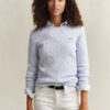 Cable Knit Crew Neck Sweater