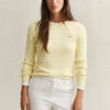 Cable Knit Crew Neck Sweater