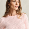 Cable Knit Crew Neck Sweater