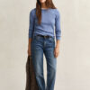 Cable Knit Crew Neck Sweater