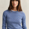 Cable Knit Crew Neck Sweater