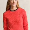 Cable Knit Crew Neck Sweater