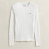 Cable Knit Crew Neck Sweater
