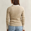 Cable Knit Crew Neck Sweater