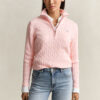 Cable Knit Half-Zip Sweater