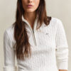 Cable Knit Half-Zip Sweater