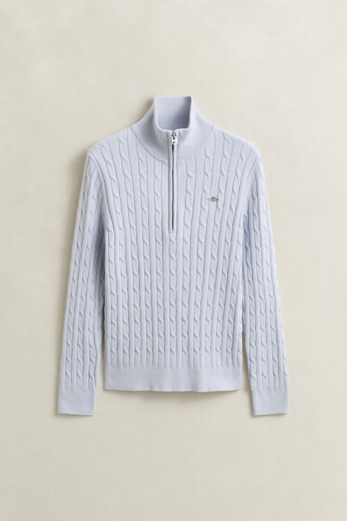Cable Knit Half-Zip Sweater
