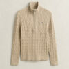 Cable Knit Half-Zip Sweater