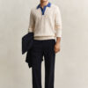 Cable Knit Polo Sweater