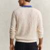 Cable Knit Polo Sweater