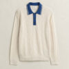 Cable Knit Polo Sweater