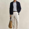 Cable Knit Shawl Collar Cardigan
