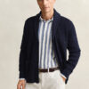 Cable Knit Shawl Collar Cardigan