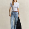 Cable Knit Short Sleeve Sweater