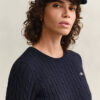 Cable Knit Short Sleeve Sweater