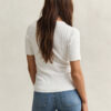 Cable Knit Short Sleeve Sweater