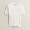 Cable Knit Short Sleeve Sweater