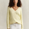 Cable Knit V-Neck Sweater
