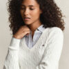 Cable Knit V-Neck Sweater