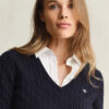 Cable Knit V-Neck Sweater