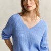 Cable Knit V-Neck Sweater
