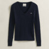 Cable Knit V-Neck Sweater