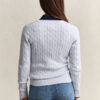 Cable Knit V-Neck Sweater