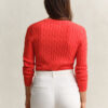 Cable Knit V-Neck Sweater