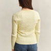 Cable Knit V-Neck Sweater
