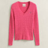 Cable Knit V-Neck Sweater