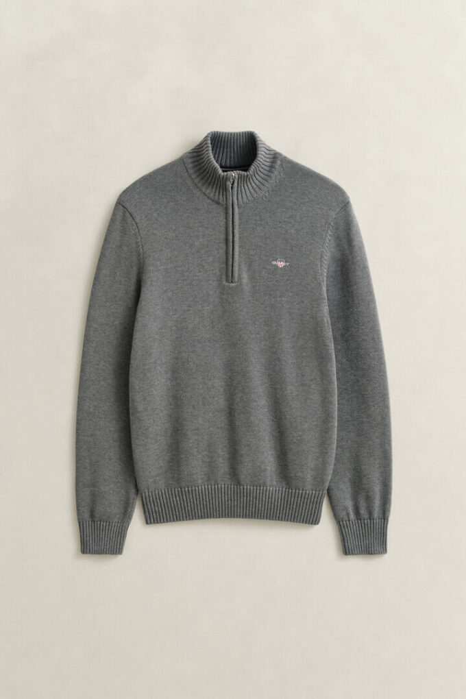 Casual Cotton Half-Zip Sweater