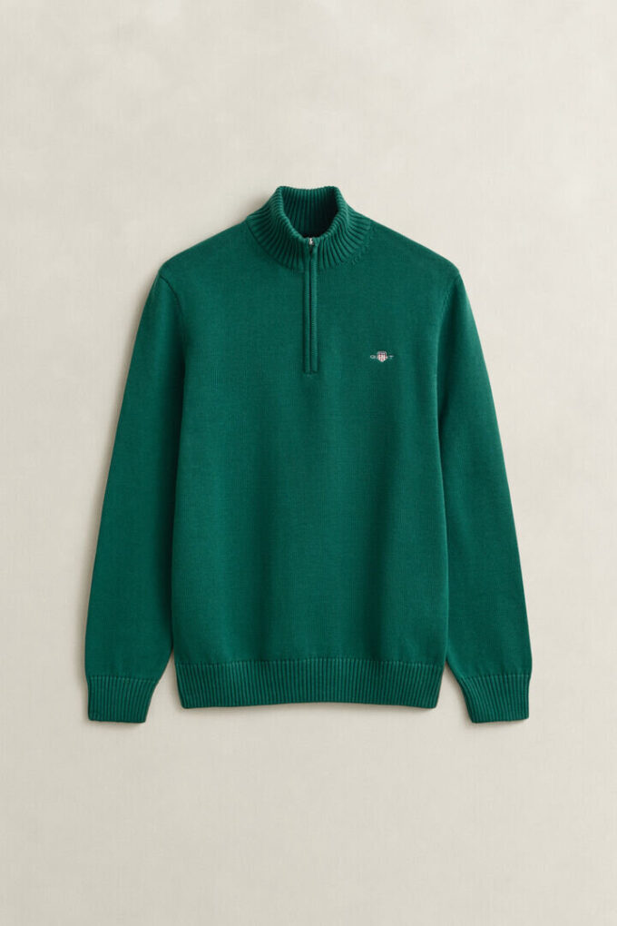 Casual Cotton Half-Zip Sweater