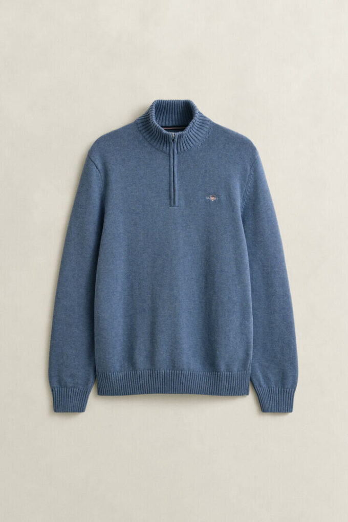Casual Cotton Half-Zip Sweater