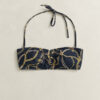 Chain Print Bikini Bandeau