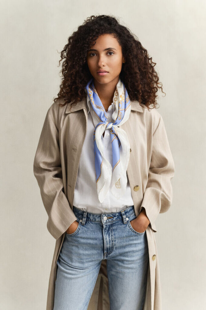 Chain Silk Scarf