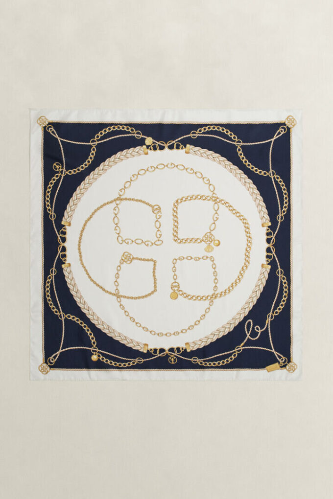 Chain Silk Scarf