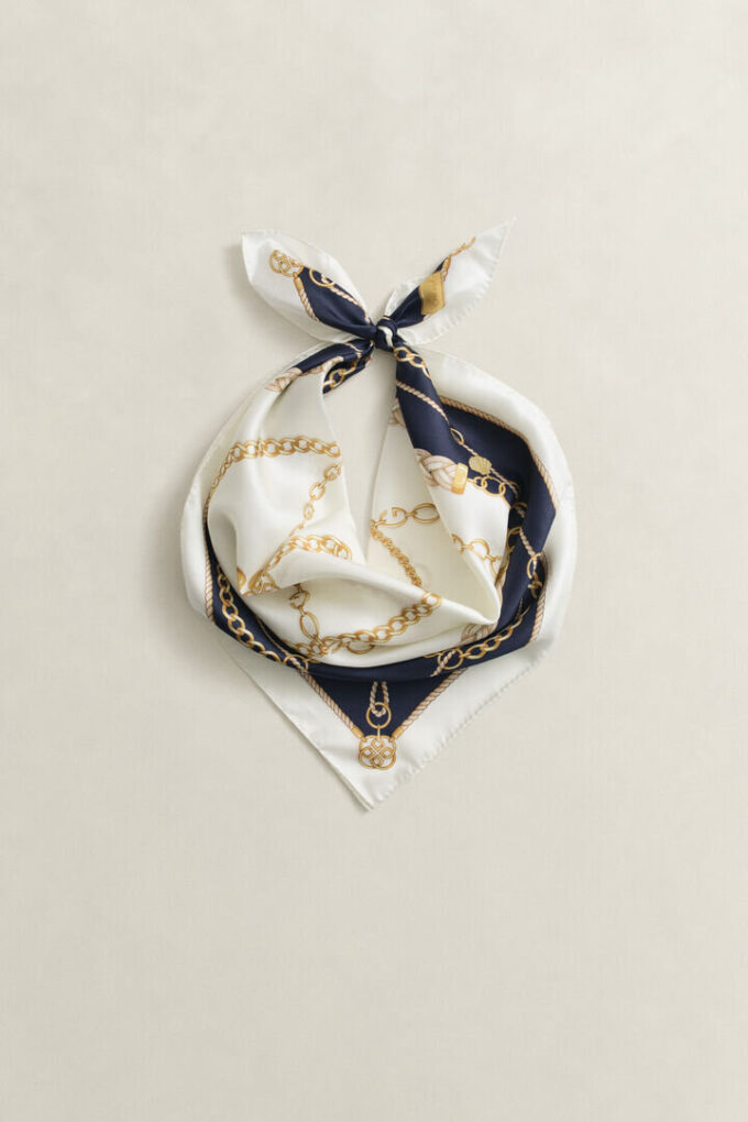 Chain Silk Scarf