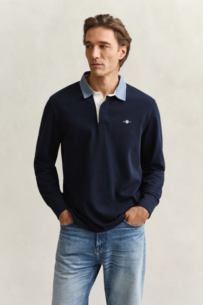 Chambray Collar Heavy Rugger